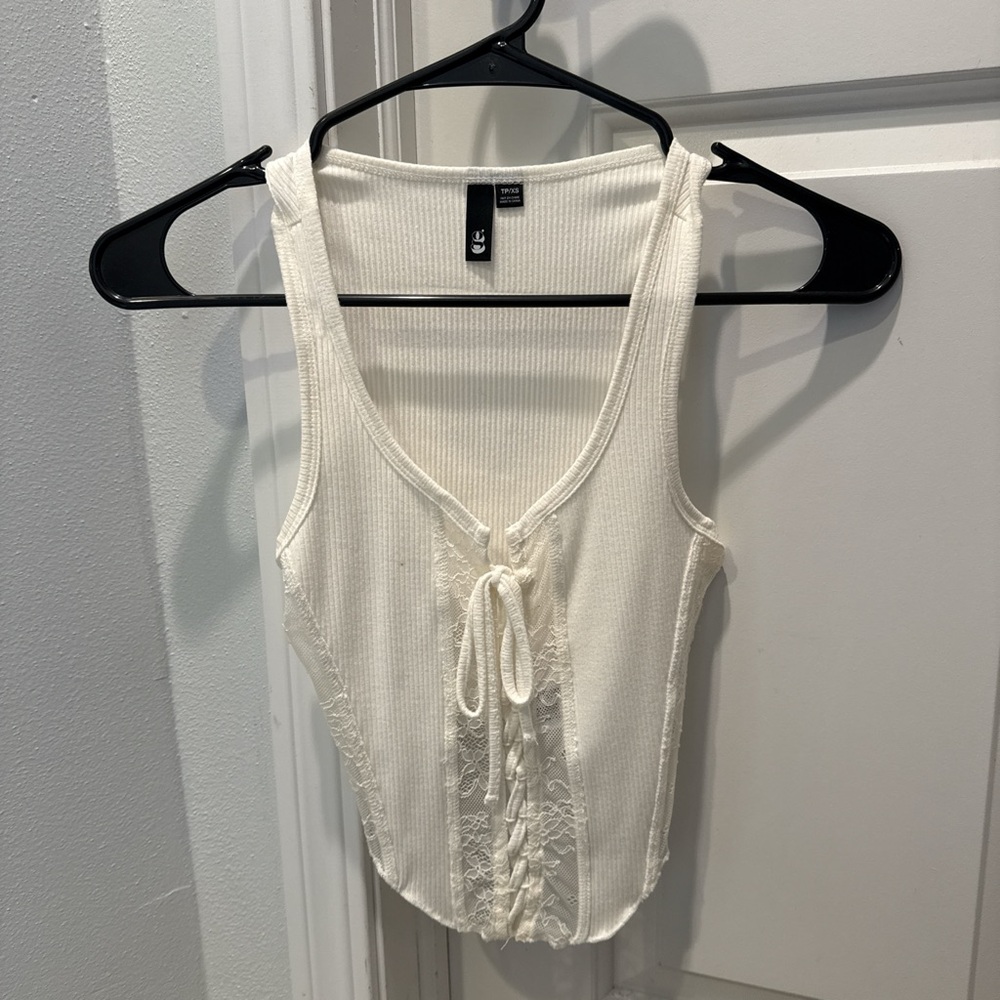 Garage Lace-Trimmed Women's Top